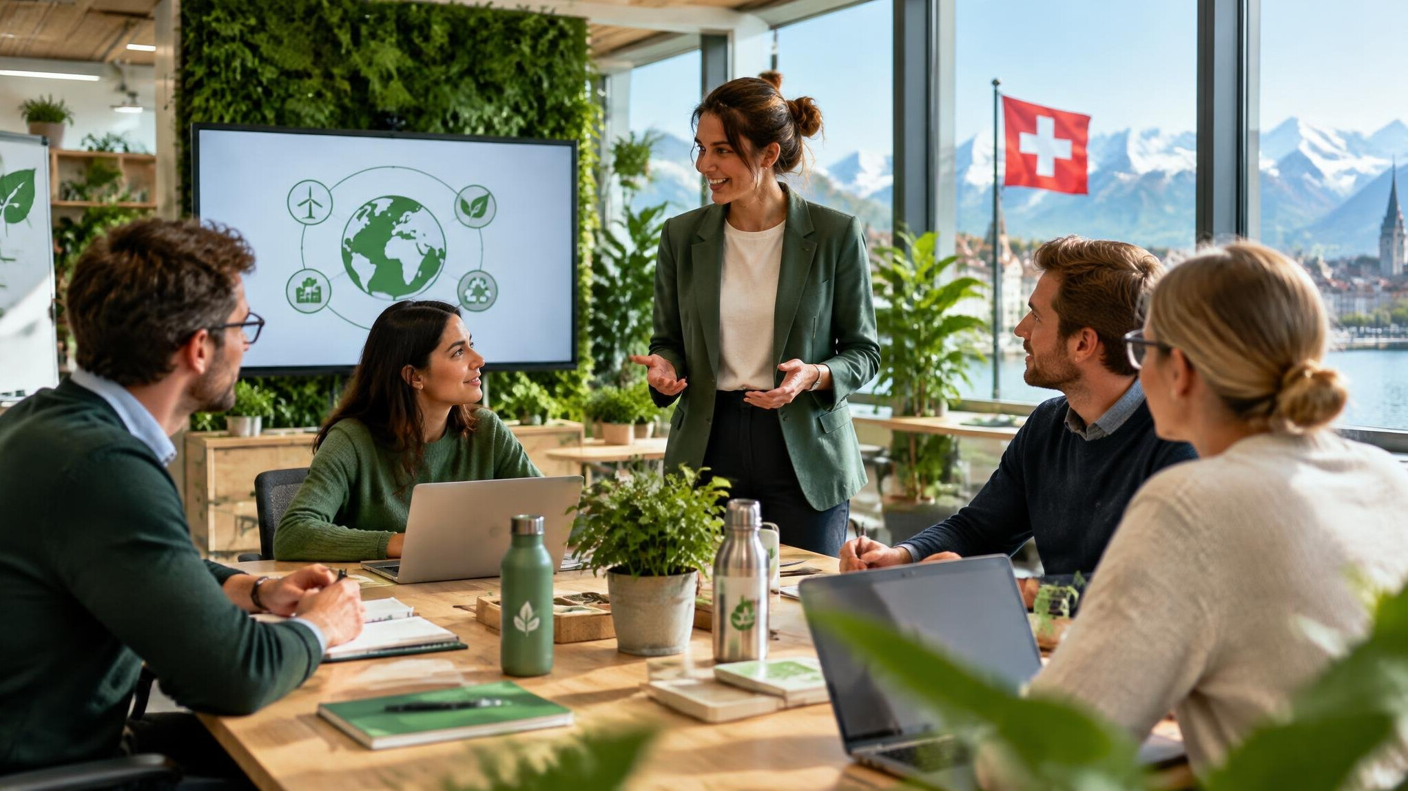 swiss company sustainable meeting