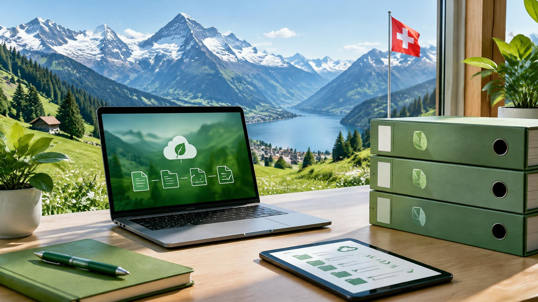 swiss alps landscape